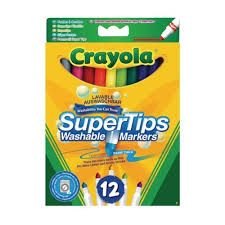 Crayola 12 Bright Super Tips Markers