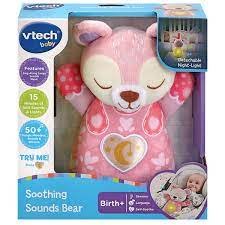 Vtech Baby 0M+ Soothing Sounds Bear Pink