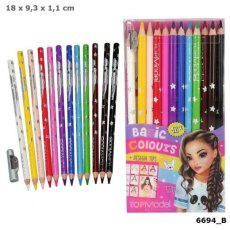 Top Model 12 Basic Coloured Pencils