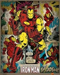 7 Marvel Comics - Iron Man (retro) Small Poster