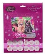 Crystal Art Card 18x18cm Cat Friends