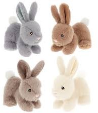 KeelEco Bunny Pets 4 Assorted 14cm