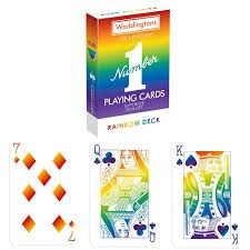 Waddingtons No.1 Playing Cards Rainbow