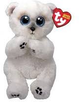 TY Beanie Bellies Wuzzy Polar Bear