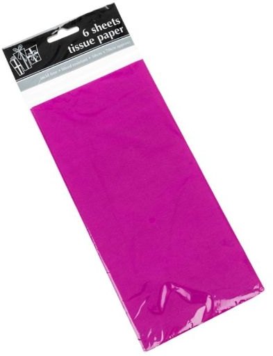 6 Sheet Tissue Paper - Fuschia