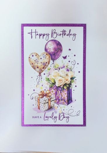 Happy Birthday Lovely Day Purple