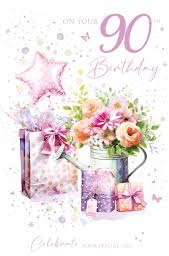 90 Birthday Pink