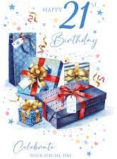 21 Birthday Blue