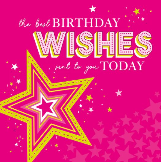 Birthday Wishes Pink