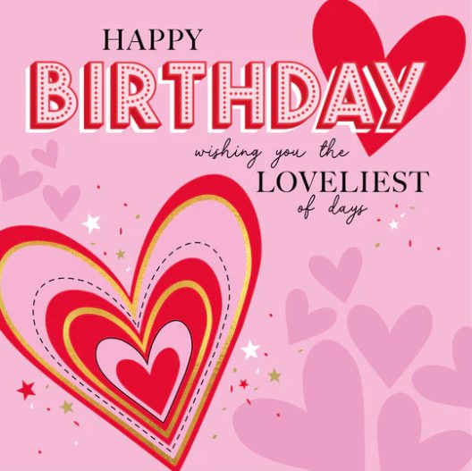 Happy Birthday Pink Heart