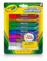 Crayola 9 Washable Glitter Glues