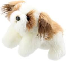 Full Bodied Puppet Dog Brown & White
