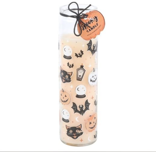 Spooky Spiced Pumpkin Halloween Tube Candle