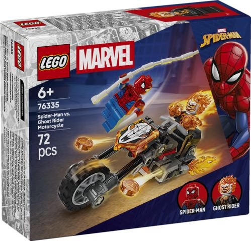 Lego Marvel Spider-Man VS Ghost Rider Motorcycle
