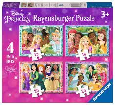 Ravensburger 4 In A Box Puzzle Disney Princess