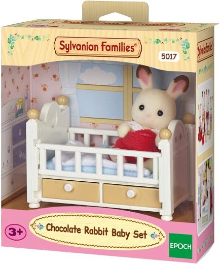 Sylvanian Chocolate Rabbit Baby Set
