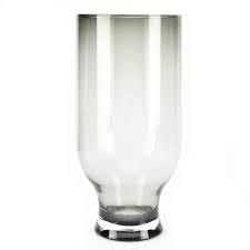 Smoked Glass Vase 35cm