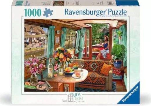 Ravensburger 1000pc View From My Window No.1 Canal Boat