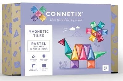 Connetix Magnetic Tiles Rainbow Mini Pack 24pc