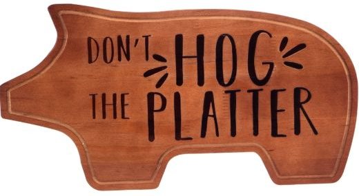 Wooden Charcuterie Board - Hog the Platter
