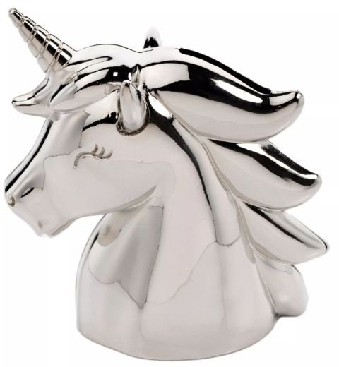 Bambino Silver Plated Money Box - Unicorn