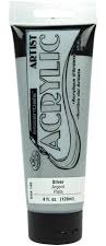 Acrylic Paint 120ml Silver