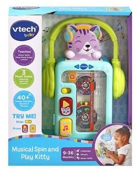 Vtech Baby 9M+ Musical Spin And Play Kitten