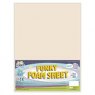 9x12" Funky Foam Sheet 2mm Thick Ivory
