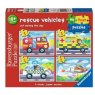 Ravensburger 4 in a Box Puzzle Rescue Vehicles