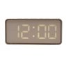 LED White Digital Alarm Clock