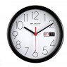 Hometime Day/Date Wall Clock - Black