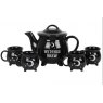 Witches Brew Ceramic Cauldron Tea Set