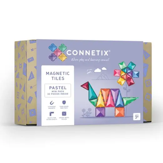 Connetix Magnetic Tiles Pastel Mini Pack 24pc