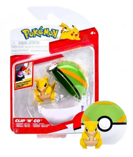 Pokemon Clip N Go Sandshrew + Nest Ball