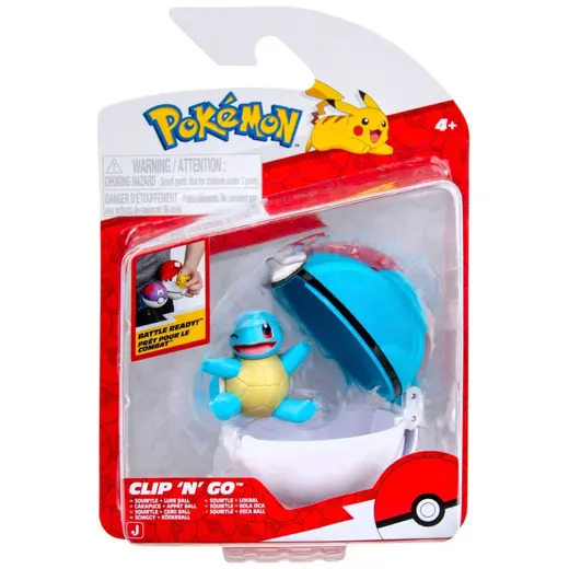 Pokemon Clip N Go Squirtle + Lure Ball