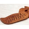 Wooden Charcuterie Board - Cheese & Quackers