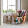 Patchwork Fabric & Leather Chair